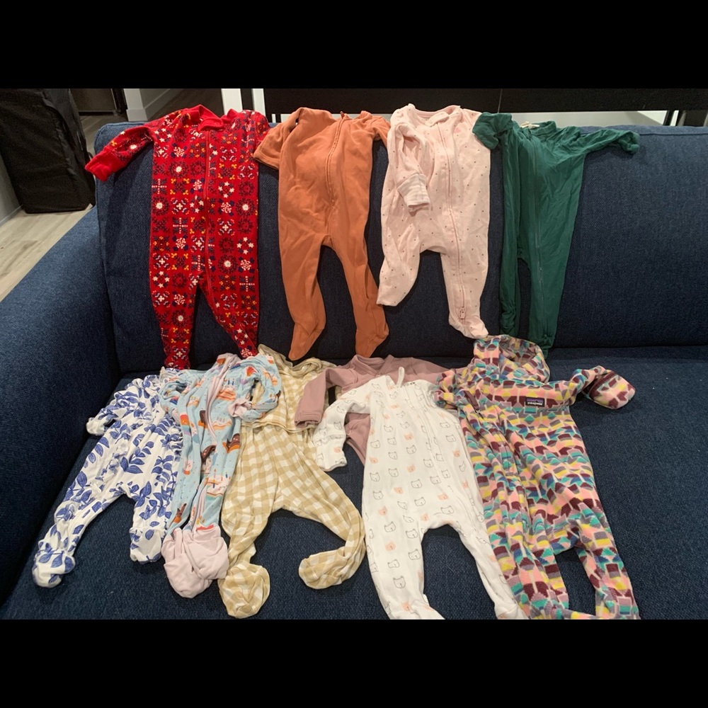 Lot 0-3month baby girl: Patagonia, kyte baby, L’oved baby and more!